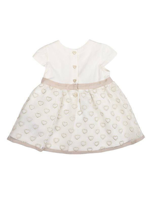 Girls Bronze Short Sleeve Knitted Dress image number 1